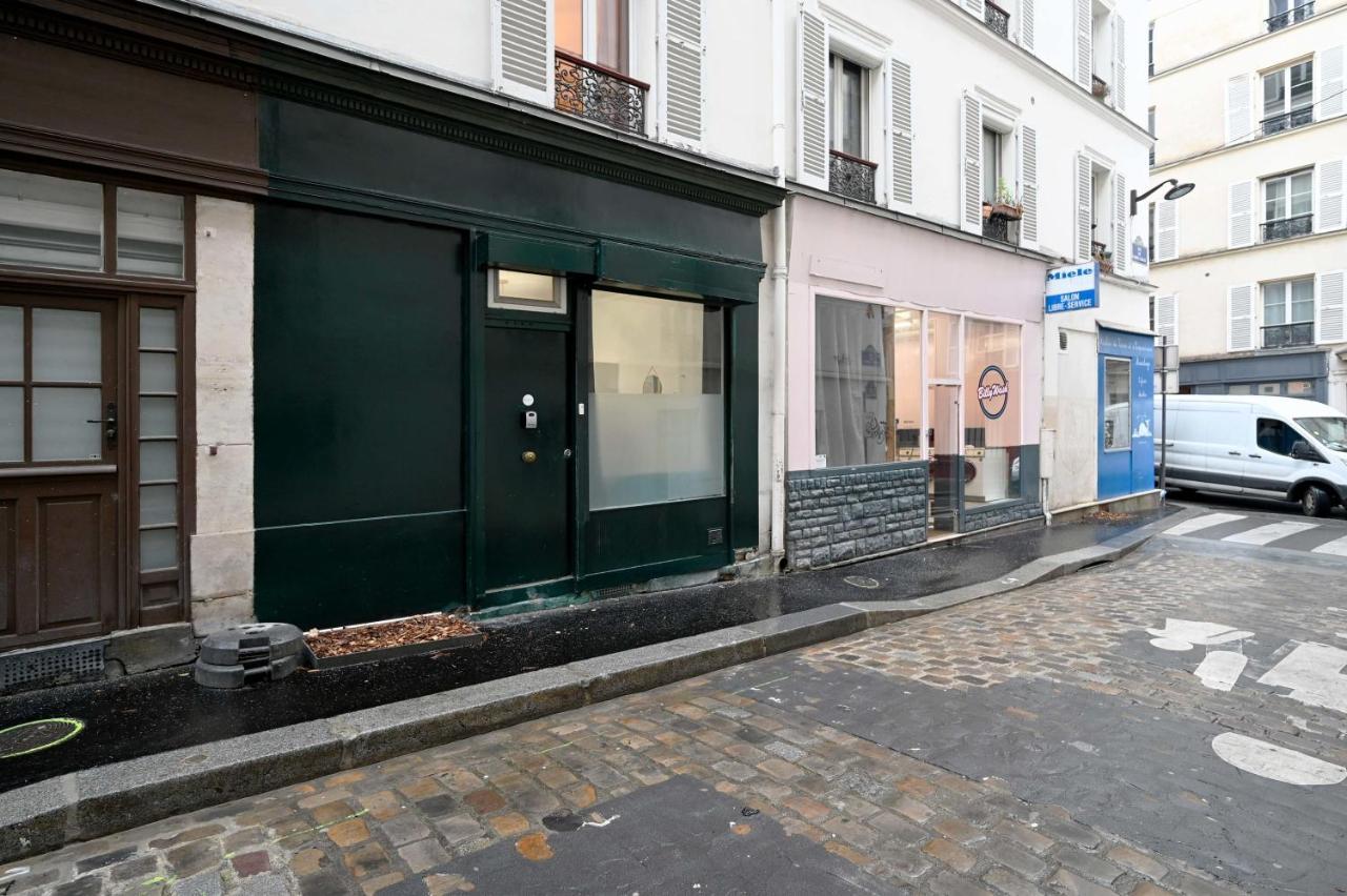 Appartement Black & White - Chic & Petit Maison- Pigalle 9Eme à Paris Extérieur photo